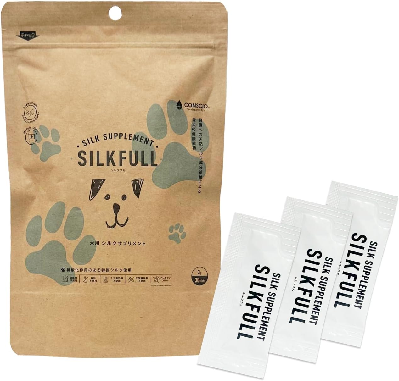 犬用シルクサプリメント「SILKFULL(シルクフル)」