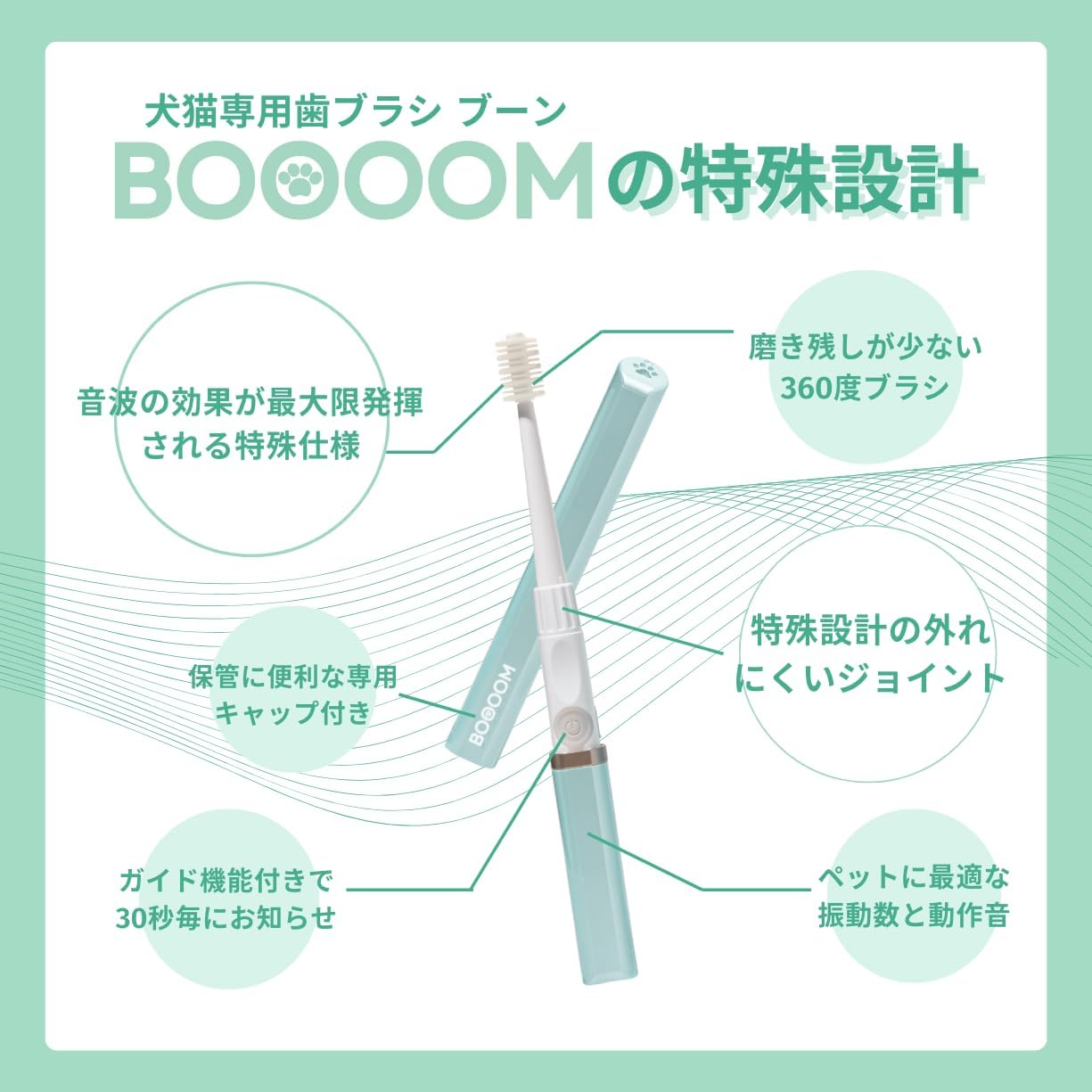 犬猫専用音波歯ブラシBOOOOMプロ
